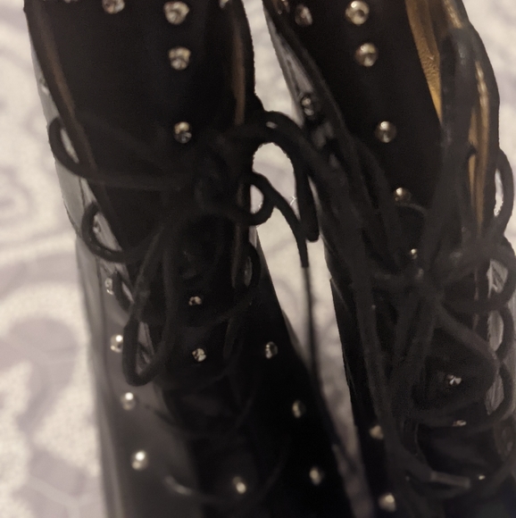 IRO like new, military studded lux leather boots - Picture 5 of 11